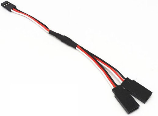 10 Stück Z-SEN RC Servo Y-Typ Verlängerungskabel in Schwarz für JR Futaba Drohnen, Autos und Flugzeuge - Bild 1
