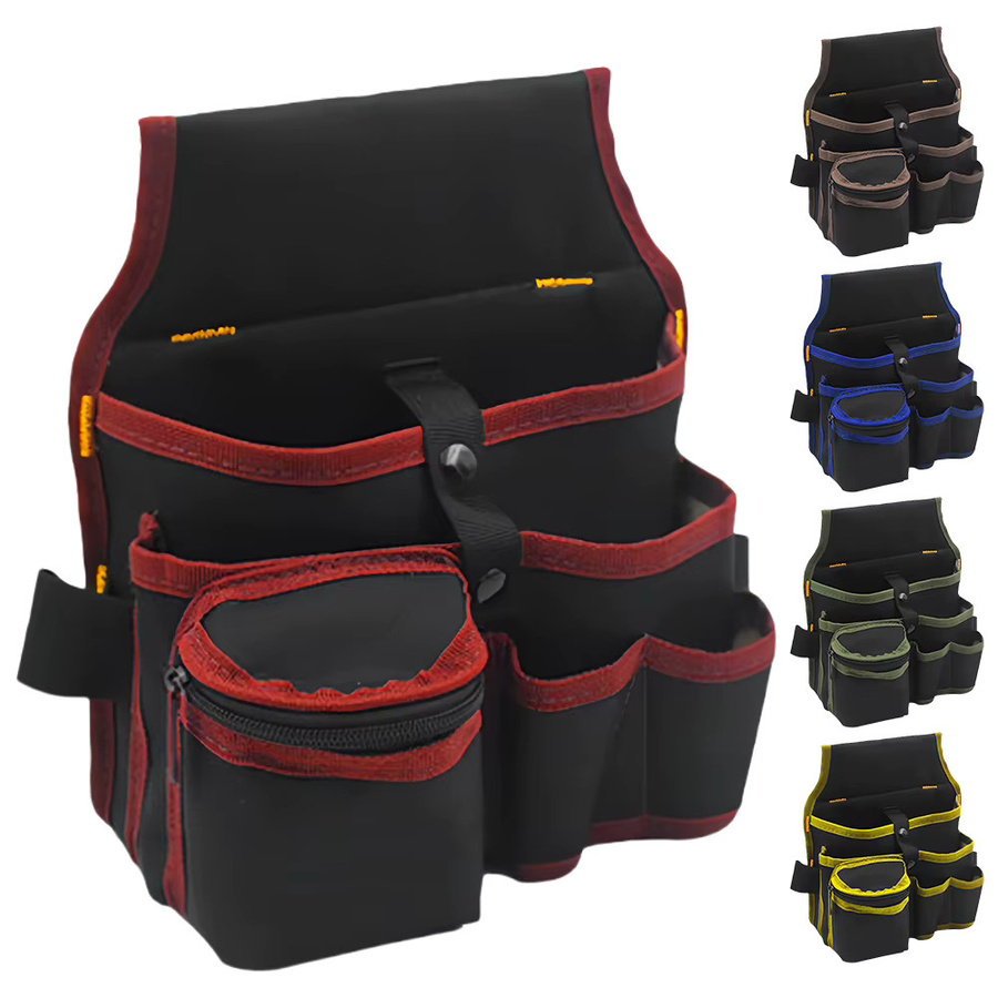 APWIKOGER Elektriker-Werkzeugtasche mit verstellbarer Schnalle und Organizer für Bau und Gartenarbeit - Bild 3