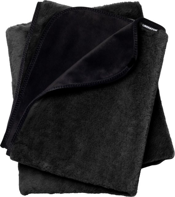 Liberator Liebesdecke Faux-Fur Fascinator in Schwarz, Reversible Doppelgesicht-Qualität aus Microfaser und Polyester, B: 137 cm, L: 183 cm - Bild 1