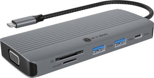 ICY BOX USB-C Dockingstation IB-DK4040a-CPD in Grau mit 4K UHD und Power Delivery - Bild 1