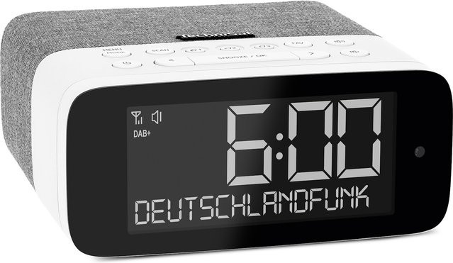 TechniSat DIGITRADIO 52 ASA DAB+ Radiowecker mit Bluetooth und UKW in Grau/Weiß - Bild 2