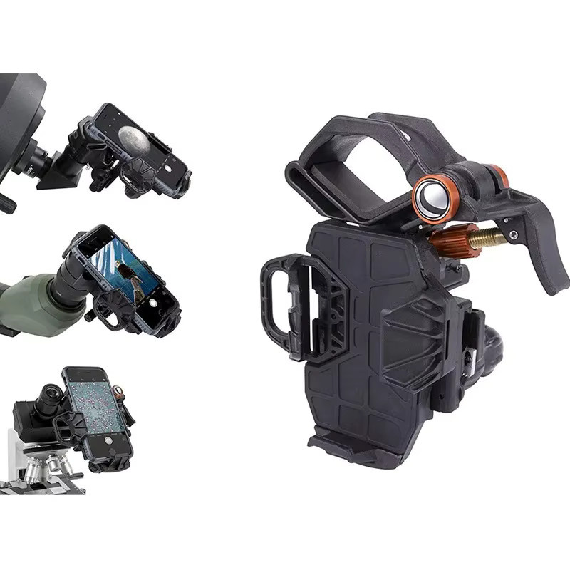 Celestron NexYZ 3-Achsen Universal-Smartphone-Adapter in Schwarz für Teleskope, Ferngläser, Spektive und Mikroskope - Bild 4