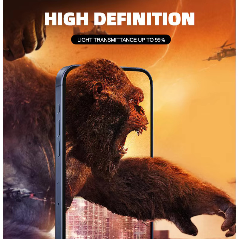 Displayschutzfolie aus gehärtetem Glas mit Privatsphäre-Funktion für Apple iPhone 17 Pro Max, 16, 15, 14 Pro Max und 14 Plus, transparent - Bild 2