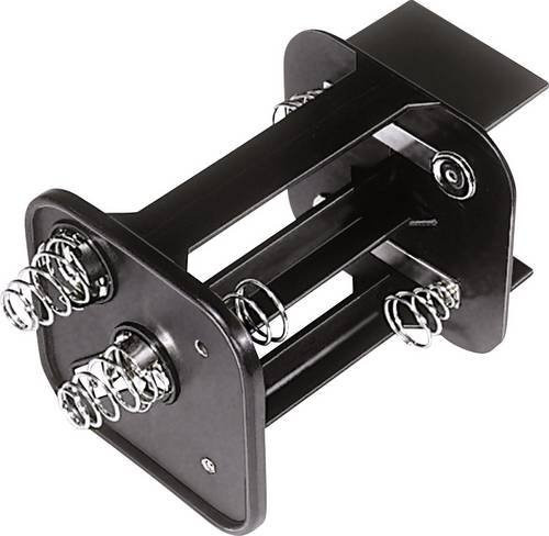 MPD BA4D-S Batteriehalter für 4x Mono D Batterien mit Federkontakt, Schwarz, L x B x H: 116 x 65 x 65 cm - Bild 1