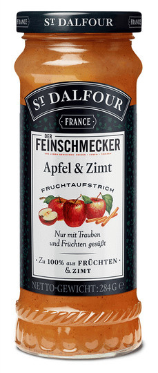 St. Dalfour Konfitüre Apfel & Zimt Feinschmecker Edition 284 g - Bild 1