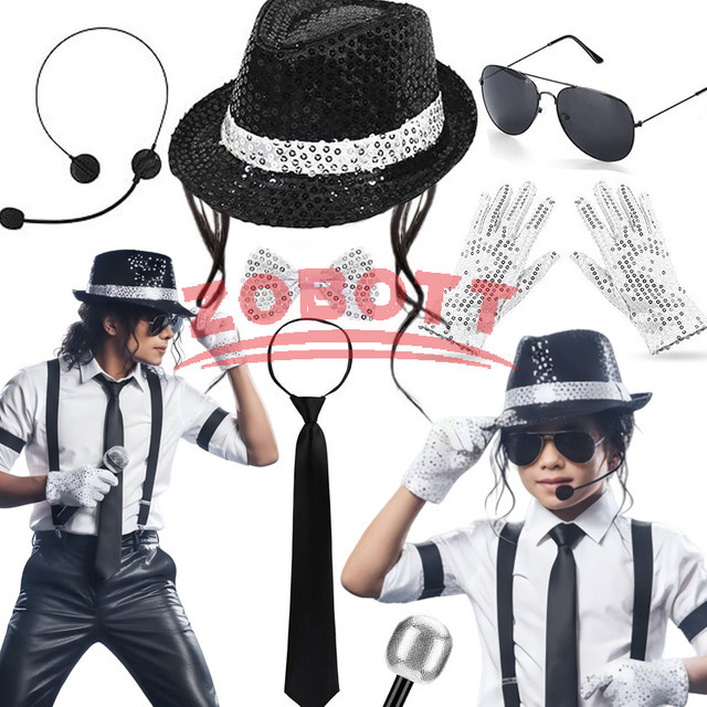 HHYRCOS Michael Jackson Zubehör-Set, Cosplay Accessoires - Bild 1