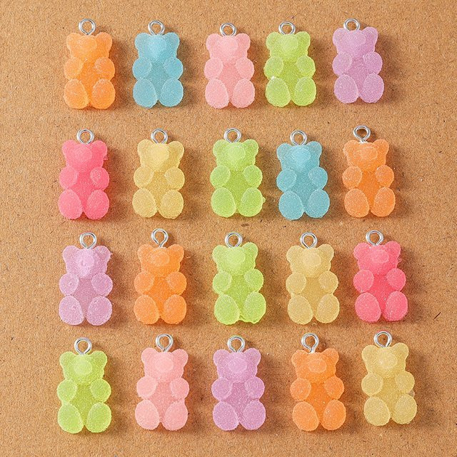 Tenande Gummibärchen-Anhänger, Bunt, Unisex, 19*11mm - Bild 1