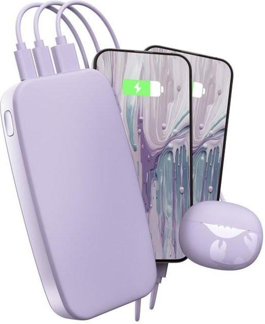 Fresh N Rebel Powerbank 24000mAh mit USB-C und 20W PD Ultra Fast Charging in Purple - Bild 1