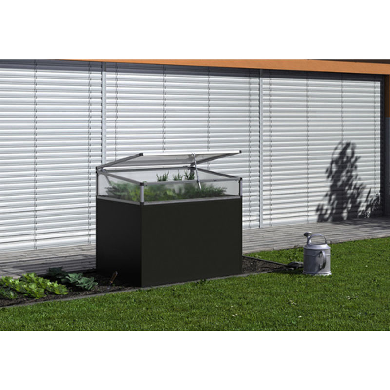 KGT Aluminium-Hochbeet in Anthrazit mit modernem Design, B/T/H: 91 x 121 x 77 cm - Bild 4