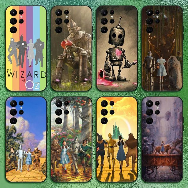 Handyhülle Wizard of Oz für Samsung S21 S22 S23 S24 S25 FE Plus Softshell Schwarz Multicolour - Bild 1