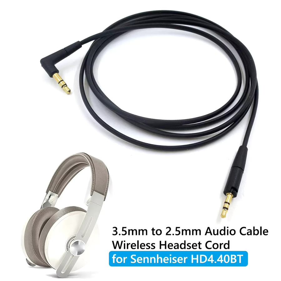 Sennheiser Ersatz Audiokabel für HD400S HD350BT HD450BT HD458BT HD4.40BT und MOMENTUM 3 in Schwarz - Bild 3