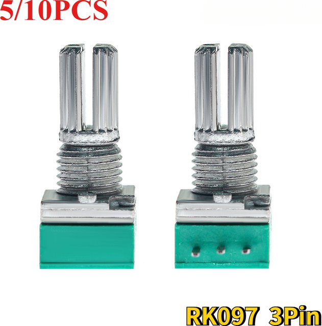 YTDMEN RK097 RK097N Potentiometer Industrielle Schalter B1K 5K 10K 20K 50K 100K 500K 3Pin Audio-Schalter für Verstärker wasserdicht 15mm - Bild 1