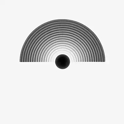 Wever & Ducré Tapis 2.0 LED Wandleuchte Up-Down in Grau, Rund - Bild 1