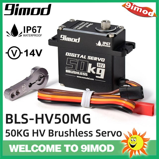 9imod BLS-HV50MG Bürstenloser Servo Aluminium Wasserdicht - Bild 1