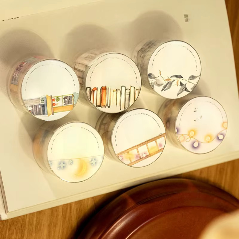 Mr Paper Washi Tape Girl's Night Reading Series, 3 Rollen, Multicolour - Bild 2
