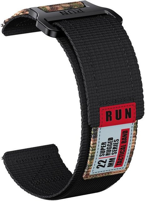 Agood Uhrenarmband Nylon, schwarz/grau, Unisex - Bild 1