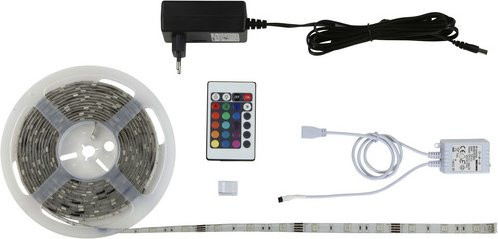 Briloner Superline LED-Streifen RGB, mehrfarbig, dimmbar, weiß, 300 cm - Bild 1