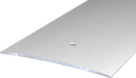 Carl Prinz Übergangsprofil aus Aluminium, silberfarben, Breite: 100 mm, Höhe: 5 mm, mittig versenkt gelocht - Bild 1