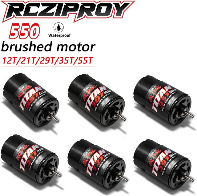 RCZIPROY 550 Bürstenmotor, Wasserdicht, für 1/10 RC Crawler Achse - Bild 1