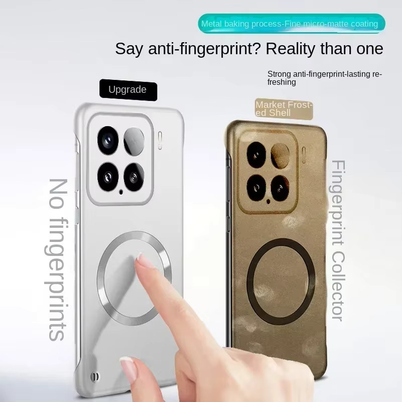 Xiaomi Magnethülle für POCO X7 F6 F7 Pro und Xiaomi 15 14 13 Ultra, ultradünne rahmenlose Metall-Schutzhülle mit MagSafe-Kompatibilität, stoßfest und matt, Farbe: Blau - Bild 4