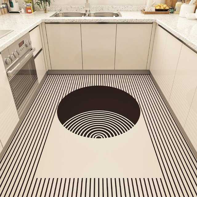 Karpetti Flächenteppich aus PVC, weiß, wasserdicht und rutschfest, B/T: 50 x 160 cm - Bild 1
