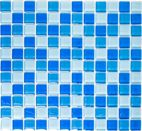 HuH Mosaikfliese Timeless blau aus Glas als Wandbelag oder Bodenbelag B/L: 30,2 x 32,7 cm - Bild 1