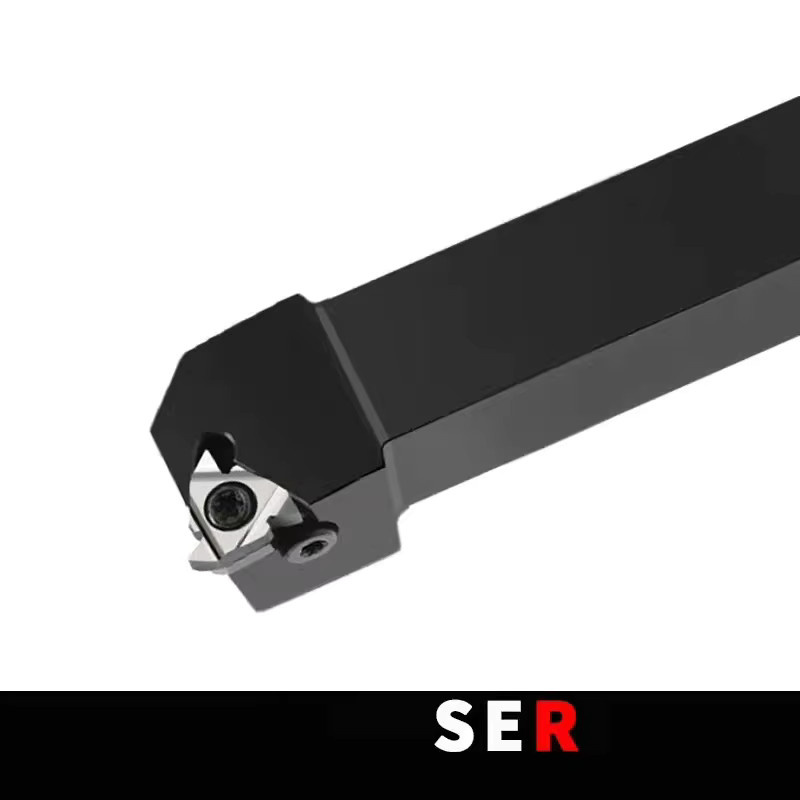 SER SEL Außengewindedrehwerkzeug CNC-Drehschneider in Schwarz - Bild 2