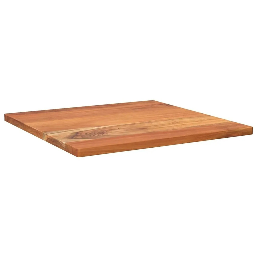 vidaXL Tischplatte aus Akazien-Massivholz in Braun, quadratisch, B/T/H: 50 x 50 x 3,8 cm - Bild 2