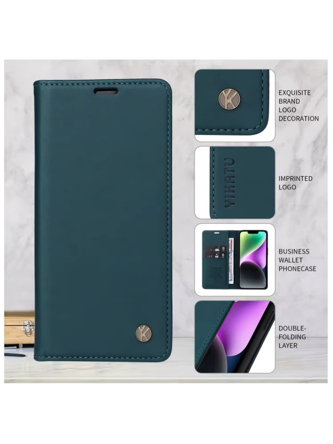 Magnetische Leder-Geldbörsen-Hülle für Honor 400 200 90 X5B X6B X7A X7 X8 X9 X8A X8C X9C X60 8A Pro Lite 4G 5G Premium Flip-Cover - Bild 2