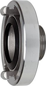 Riegler Storz-Festkupplung aus Aluminium in Silber, Storz-Größe 25-D, KA 31 mm, G 3/4 AG - Bild 1