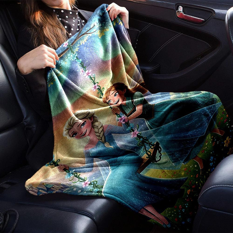 Living Need F Elsa Anna Flanell-Kuscheldecke für Kinder, Mehrfarbig, B: 80 cm, L: 120 cm - Bild 2