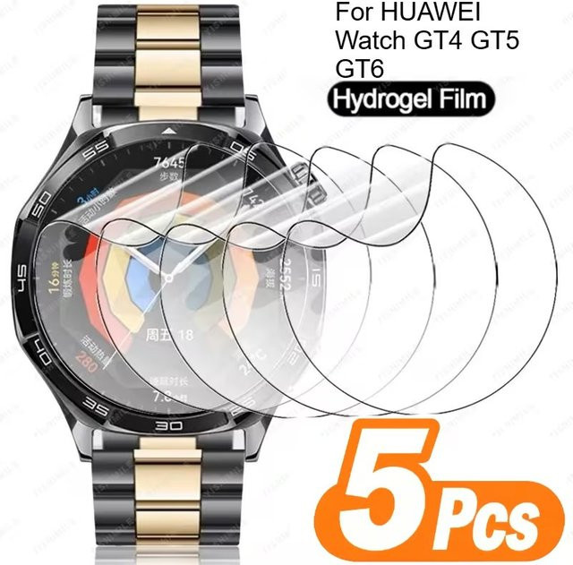 Huawei Displayschutzfolie Hydrogel, transparent, Watch GT 4 5 6 - Bild 1