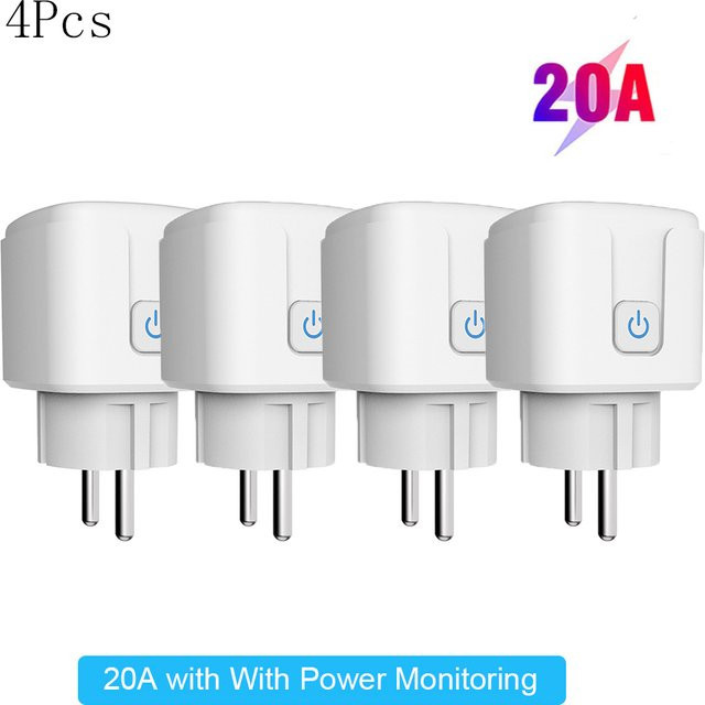 Tuya Smart Stecker Zigbee EU in Weiß mit Stromverbrauchsmessung, Zeitschaltuhr und Sprachsteuerung für Alexa und Google Home - Bild 1