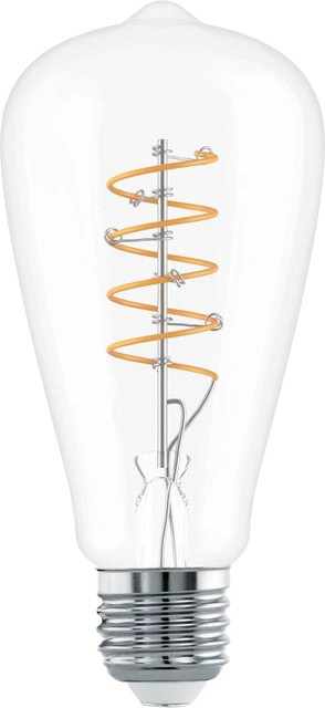 Eglo LED Leuchtmittel E27 Globeform in Transparent mit Warmweißem Licht, 7,3 W - Bild 1