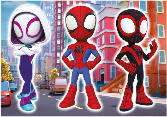 Komar Deko-Sticker Spidey and His Amazing Friends Trio in Blau-Rot, Breite: 50 cm, Höhe: 70 cm - Bild 1