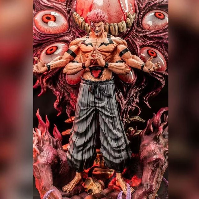 Bandai Jujutsu Kaisen Ryomen Sukuna, Actionfigur, 32 cm, Kunststoff - Bild 1