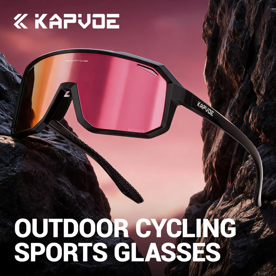Kapvoe Sonnenbrille, polarisiert, Vollrand, black, unisex - Bild 6