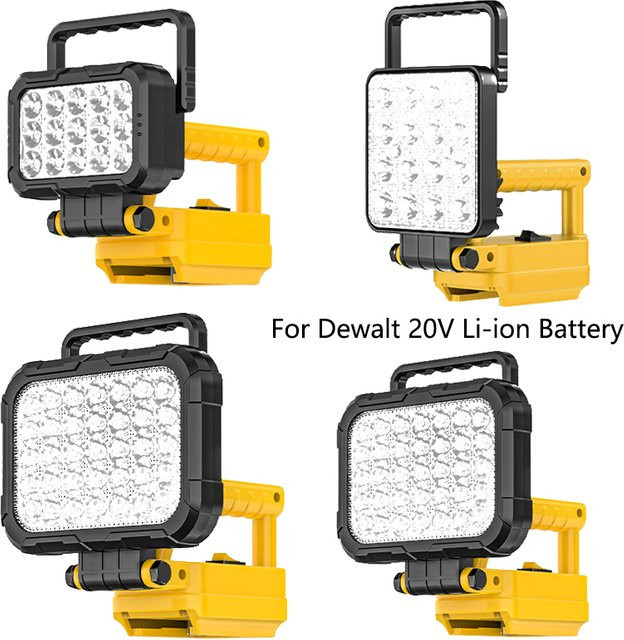 Dewalt LED-Arbeitslaterne für 18V 20V Li-Ionen-Akkus mit zwei USB-Anschlüssen und SMD-Technologie - Bild 1