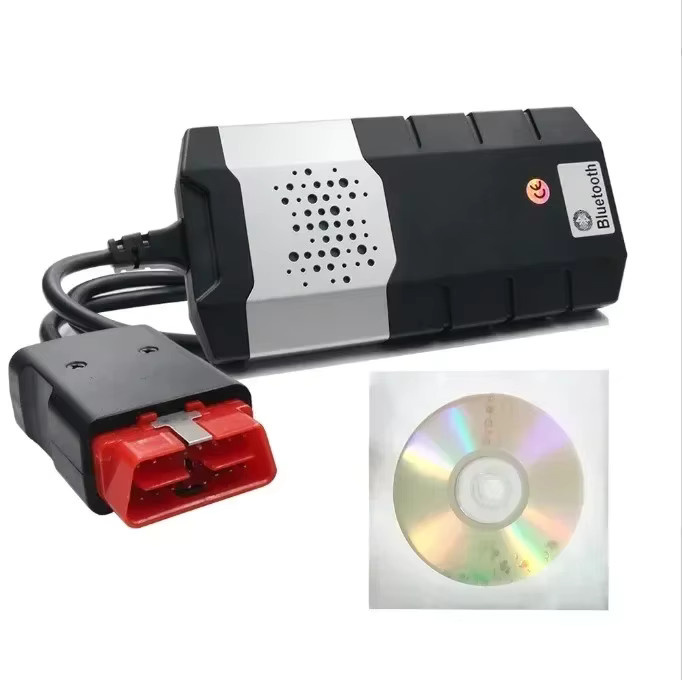 Delphi VCI OBD Auto-Fehlerdiagnosegerät mit Bluetooth, kabelloses Diagnosewerkzeug für Fahrzeugscanner, Schwarz - Bild 4