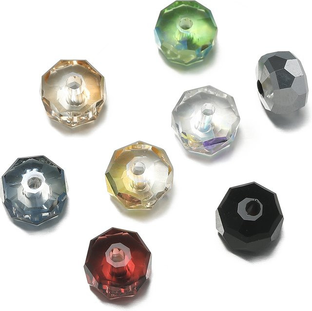St.kunkka Kristall Perlen Spacer, 4,5 x 7,5 mm, Unisex - Bild 1