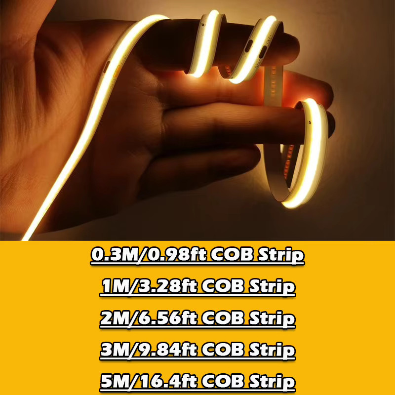 Acosh Neon Dimmbare FCOB-LED-Lichtleiste mit RF-Fernbedienung, USB-betrieben, Warmweiß, Selbstklebend - Bild 3