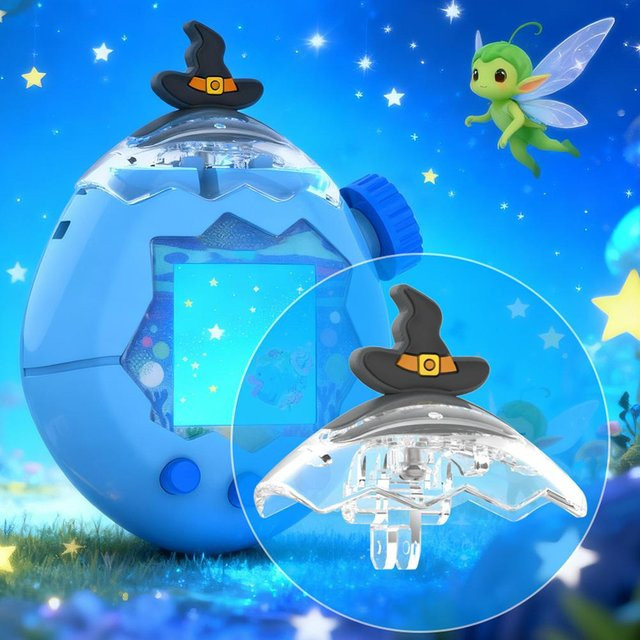 Schutzhülle für Tamagotchi Paradise Spielkonsole in Blau mit Cartoon Design aus PC - Bild 1