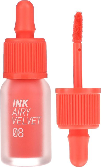 Peripera Ink Airy Velvet Lip Tint, 08 Pretty Orange Pink, 4g, Matt - Bild 1