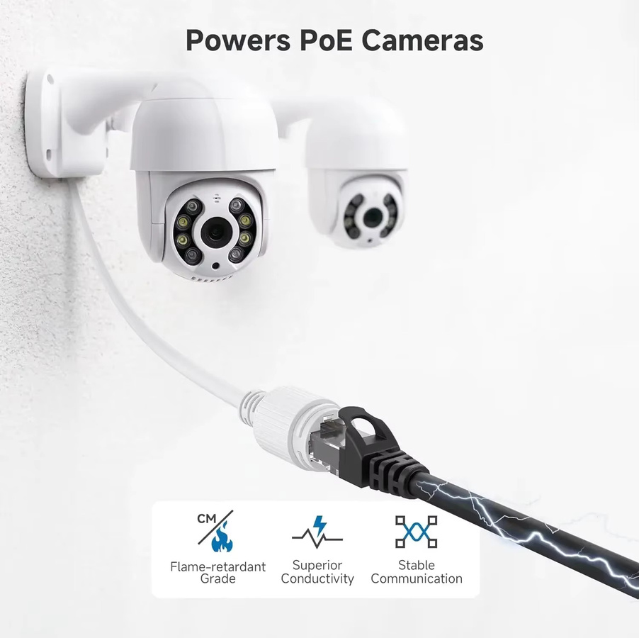 ZoeRax Cat6A Ethernet LAN Kabel Schwarz mit RJ45 Stecker für 10Gbps Hochgeschwindigkeit - Bild 4