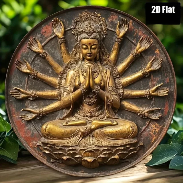Vintage buddhistische Dekoration von Potdemiel - Bild 1