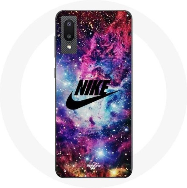 Samsung Galaxy A02 Hülle mit buntem Weltall Logo in Multicolour - Bild 1