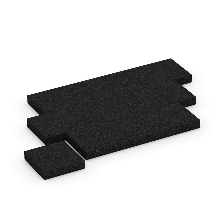 WARCO Fallschutzplatte Anthrazit B/T/H: 50 x 50 x 11 cm - Bild 2
