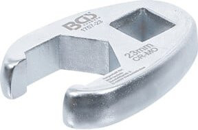 BGS Hahnenfußschlüssel aus Chrom-Molybdän-Stahl mit 1/2 Zoll Innenvierkant Antrieb und 23 mm Schlüsselweite in Silber - Bild 1