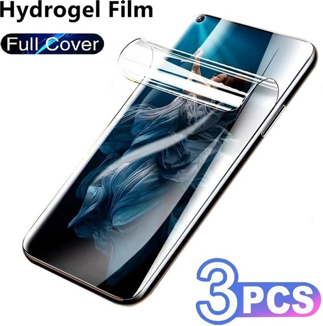 3er-Pack Hydrogel Displayschutzfolie für Xiaomi Redmi Note 14 13 12 11 Pro Plus 4G 5G, transparent, HD Frontschutzfolie - Bild 1