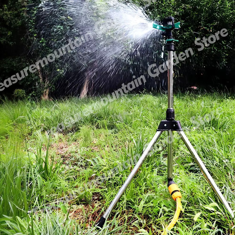 MUCIAKIE Bewässerungssprinkler aus Edelstahl mit verstellbarem Stativ in Silber, 1/2 Zoll - Bild 5